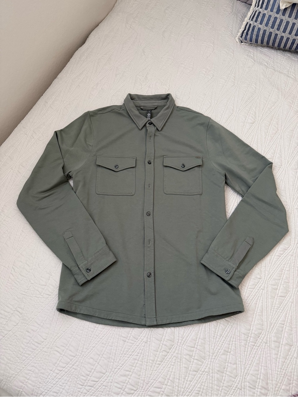 VUORI Olive Green Button-Down Shirt